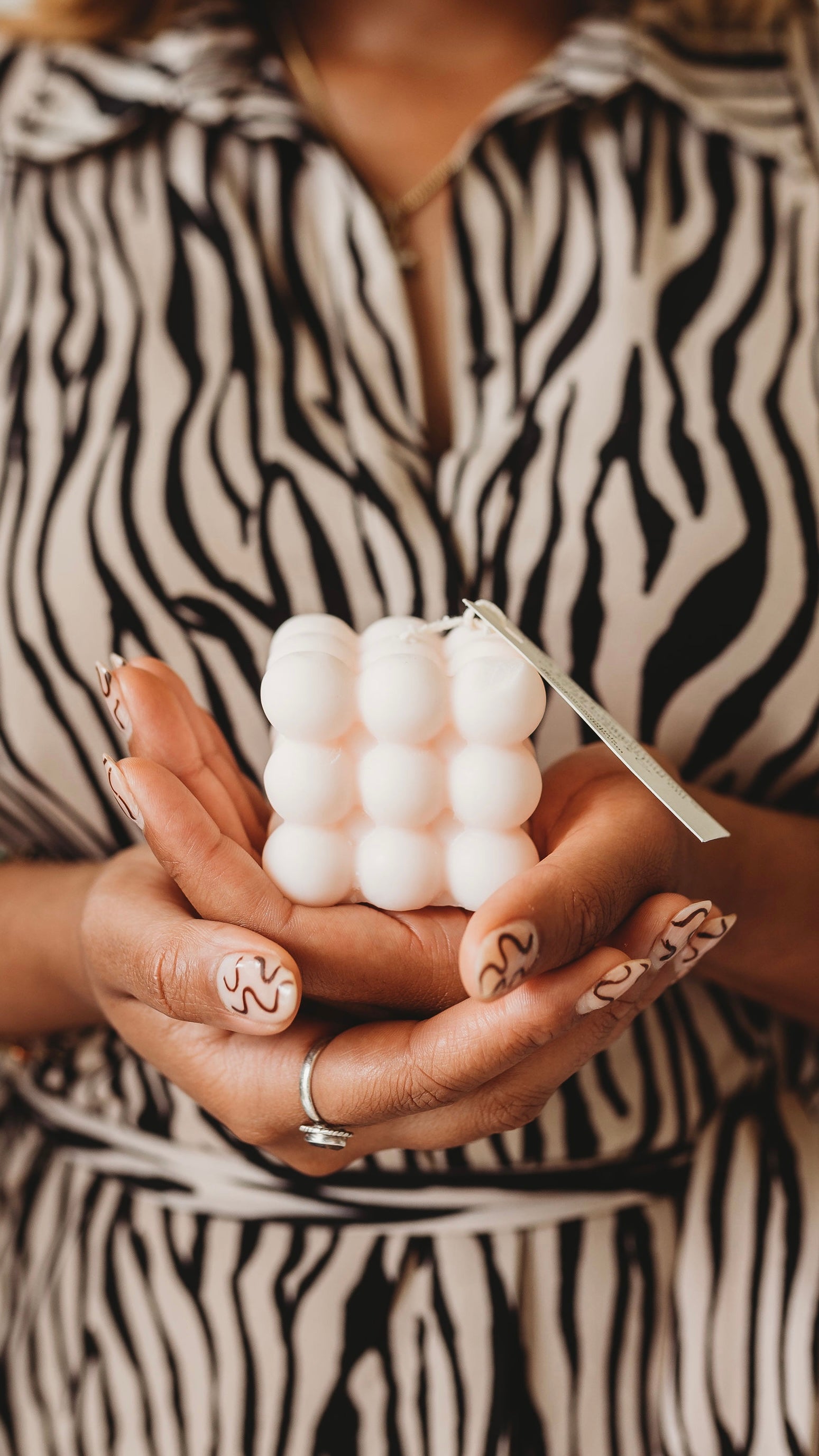 Bubble Cube Candle