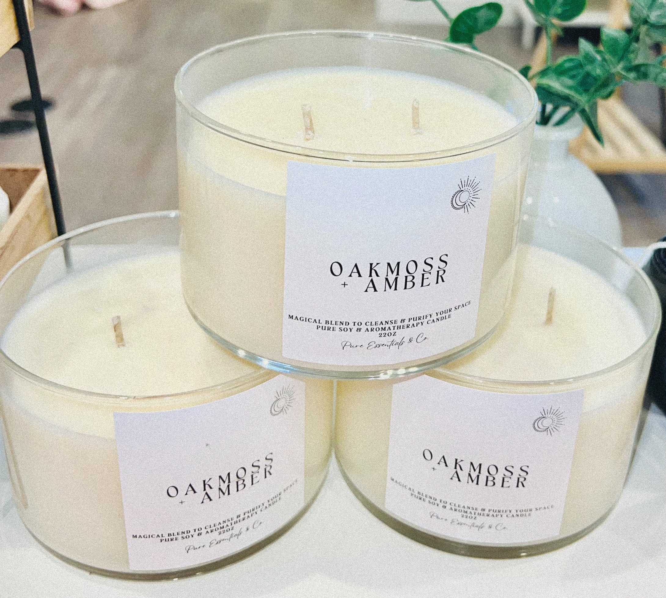 Oakmoss + Amber Candle