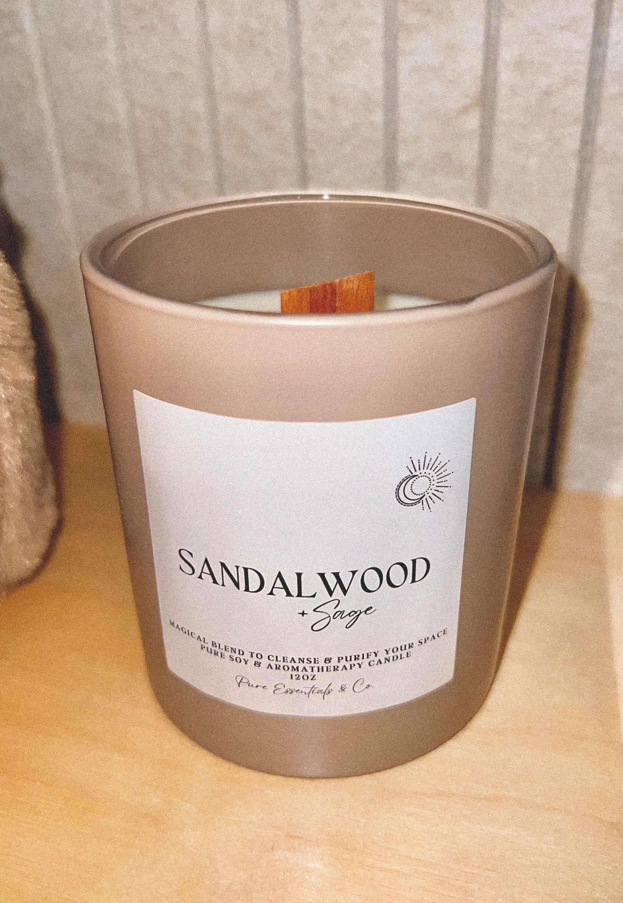 Sandalwood + Sage Candle