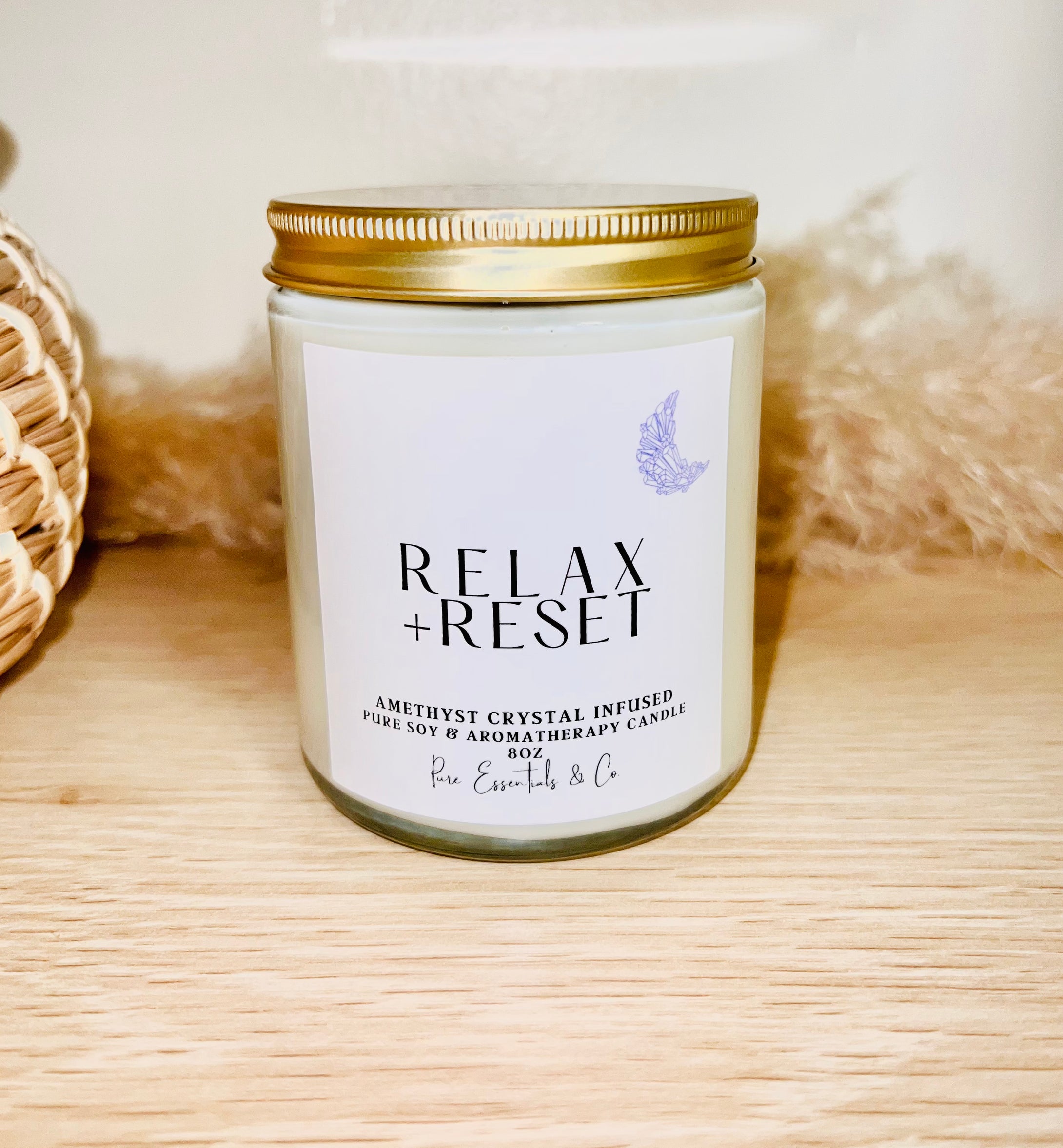 Relax Crystal Candle